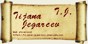 Tijana Jegarčev vizit kartica